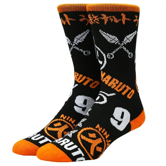 Naruto Clan Symbols Crew Socks For Men