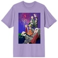 thumbnail image 1 of Naruto Classic Firecracker Group Art Crew Neck Short Sleeve Purple Haze Women's T-shirt-Medium, 1 of 3