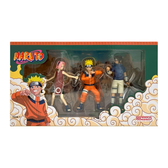 Naruto Comansi Colection Set (3 figurines, Sasuke and Sakura) Naruto figure set