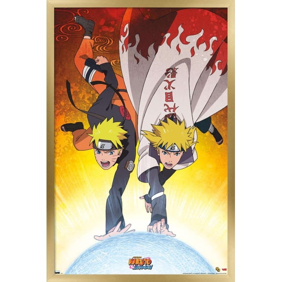 Naruto - Duo Wall Poster, 22.375" x 34", Framed