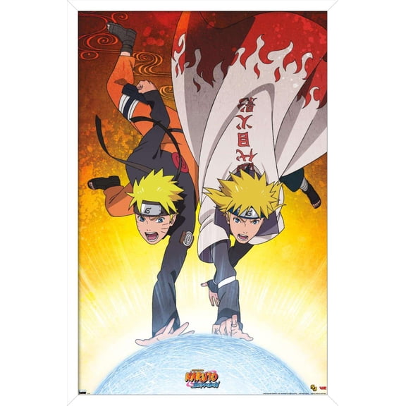 Naruto - Duo Wall Poster, 22.375" x 34", Framed