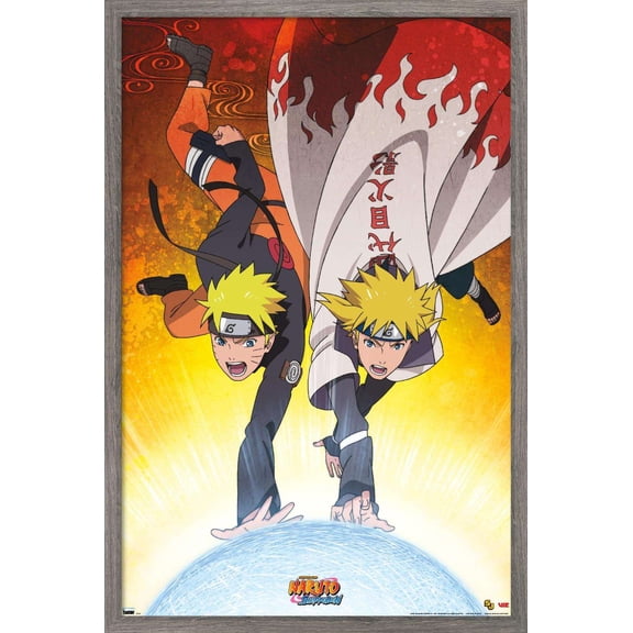 Naruto - Duo Wall Poster, 22.375" x 34", Framed