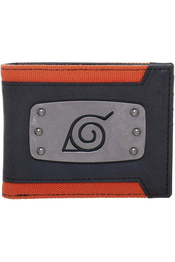 Naruto Headband Metal Logo Bi-Fold Wallet