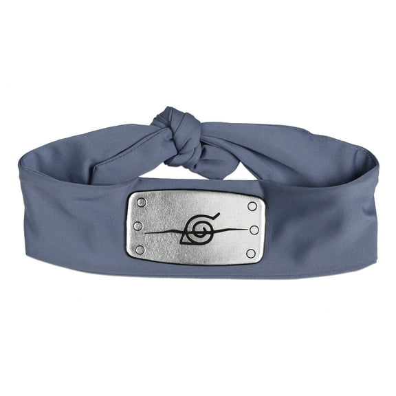 Naruto Headband | Naruto Shippuden Leaf Village Sasuke Uchiha Costume Adult Anime Accessories | Grey Headband