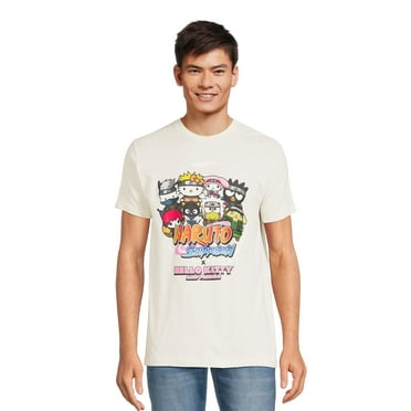 Naruto + Hello Kitty Men's and Big Men's Graphic Tees, Sizes S - 3XL