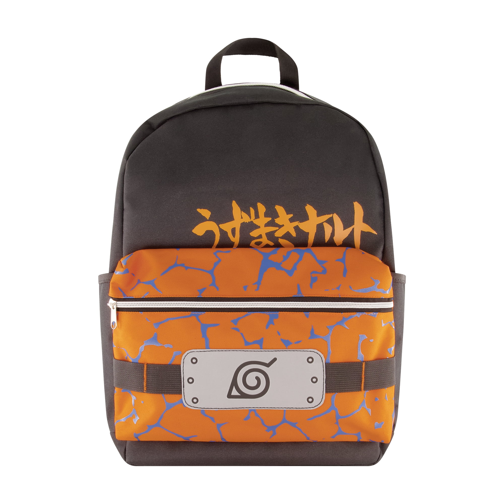CONCEPT ONE ACCESSORIES Naruto Hidden Leaf Shinobi Headband Backpack, Adult/Unisex/Multicolor