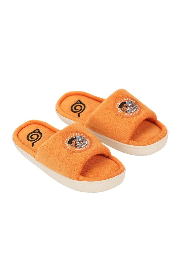Naruto Ichiraku Ramen Patch Women's Orange Open Toed Slipper-Large