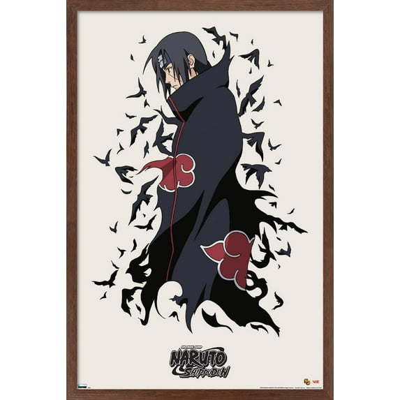 Naruto - Itachi Wall Poster, 14.725" x 22.375", Framed