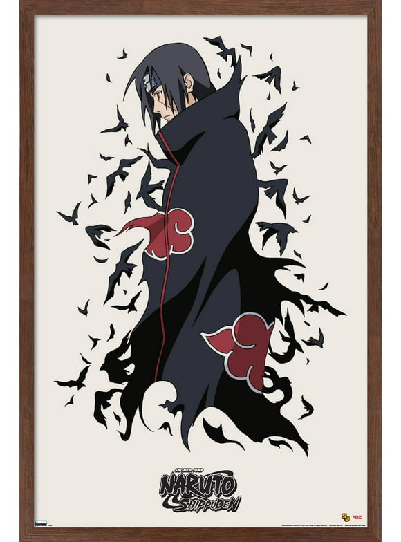 Naruto - Itachi Wall Poster, 22.375" x 34", Framed