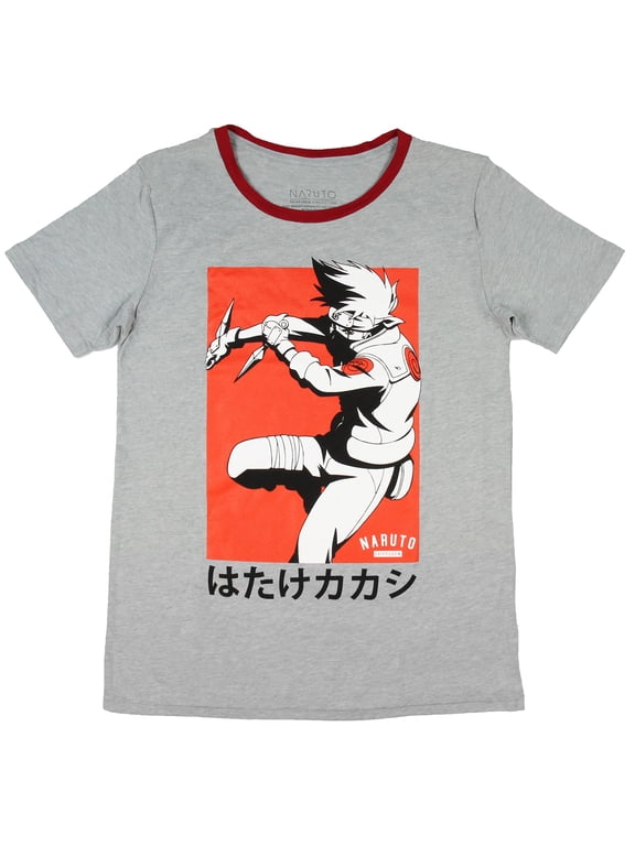 Naruto Junior's Kakashi Kanji Ringer T-Shirt