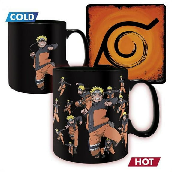 Naruto Jutsu Color Changing Mug & Coaster Set