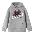 thumbnail image 1 of Naruto Kakashi Trapped In Red Circle Long Sleeve Athletic Heather Youth Hooded Sweatshirt-XS, 1 of 6