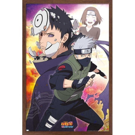 Naruto - Kakashi Wall Poster, 14.725" x 22.375", Framed