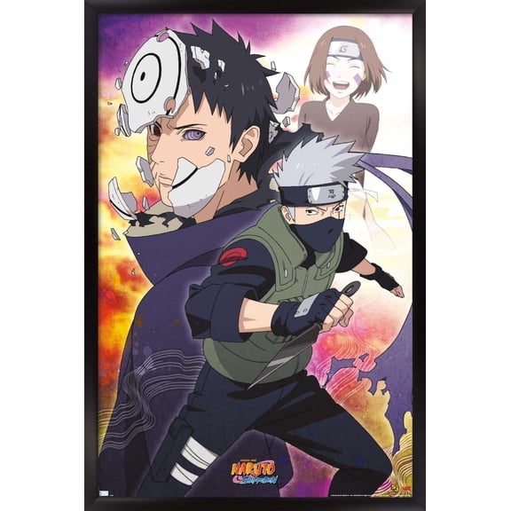 Naruto - Kakashi Wall Poster, 22.375" x 34", Framed