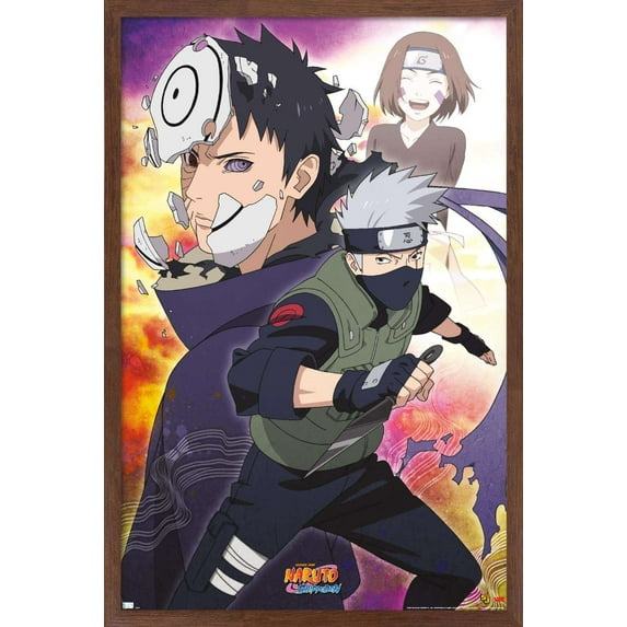Naruto - Kakashi Wall Poster, 22.375" x 34", Framed