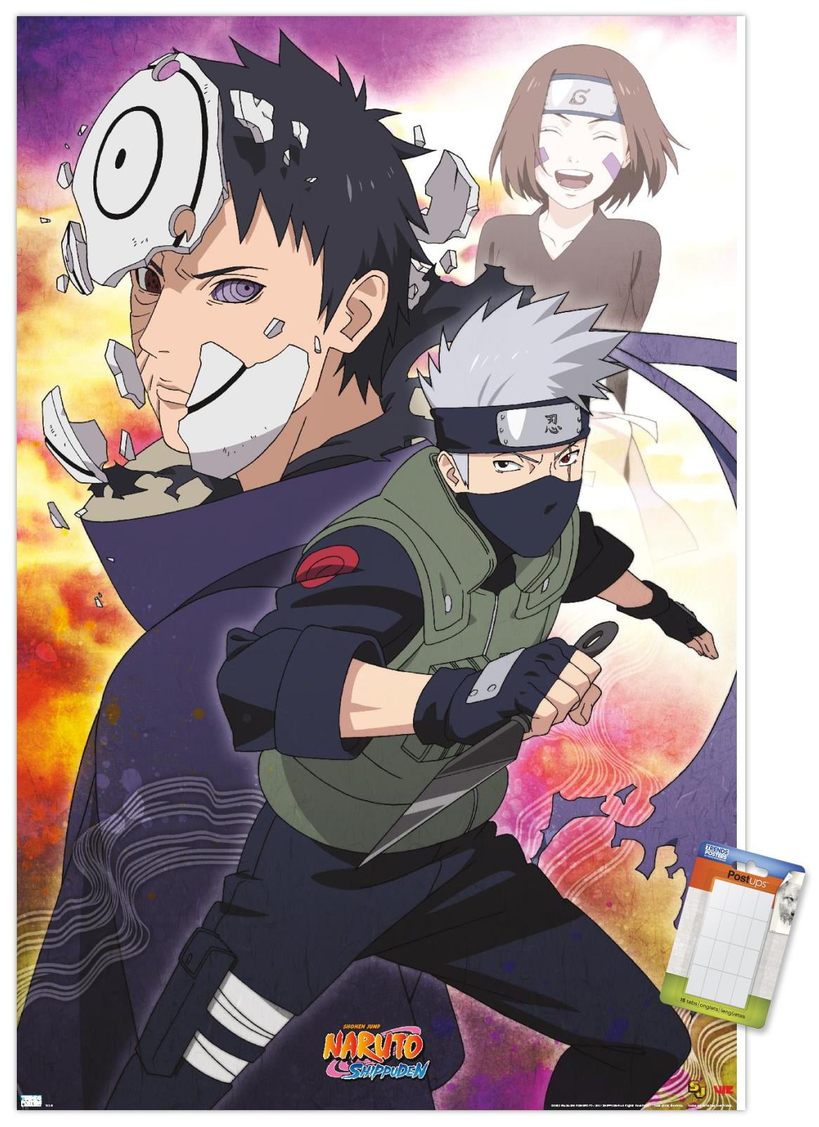 Athah Anime Naruto Kakashi Hatake Naruto Uzumaki 13*19 inches Wall