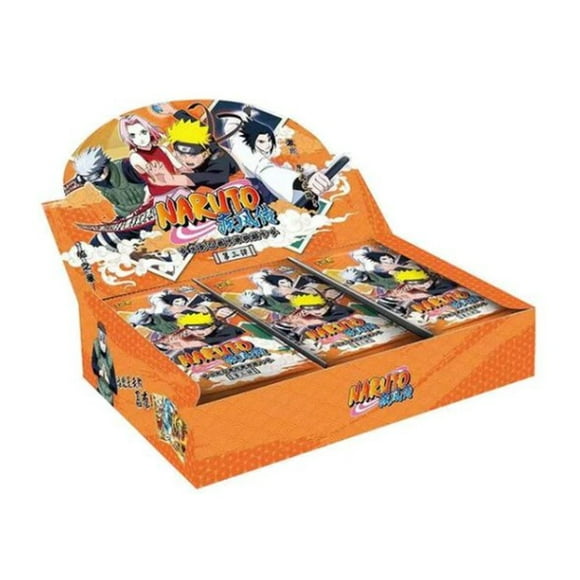 Naruto Kayou Tier 1 Wave 3 Booster Box Official Anime Cards TCG CCG Collectible Playing/Trading Cards Second Bullet 36 Packs per Box 5 Cards per Pack Naruto & Sasuke
