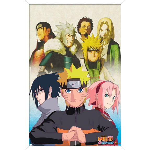 Naruto - Key Art Wall Poster, 22.375" x 34", Framed
