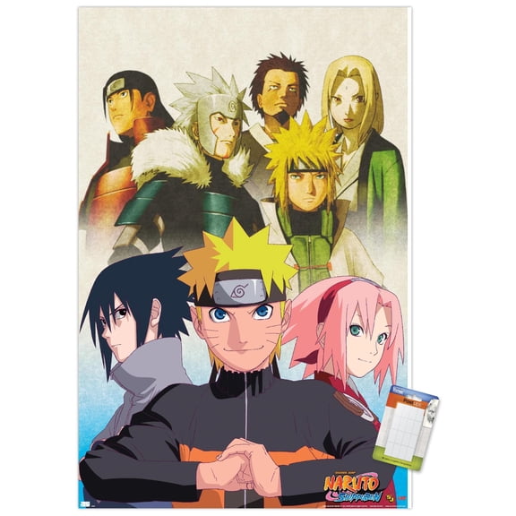Naruto Shippuden - Key Art Wall Poster, 22.375" x 34"