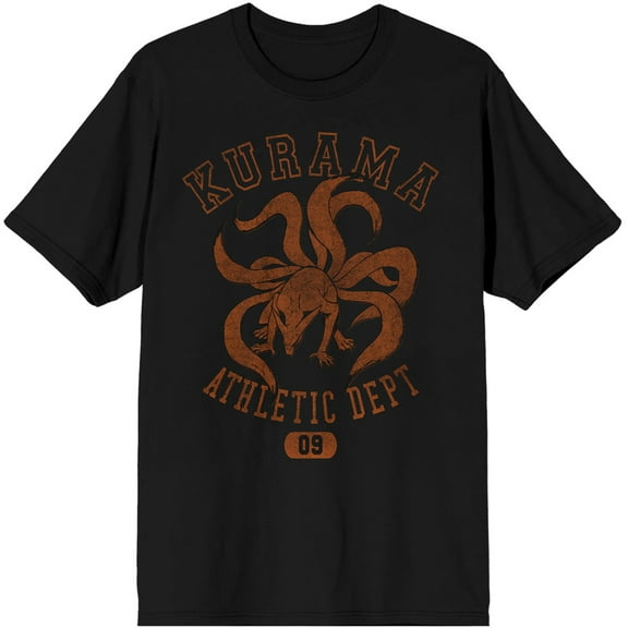 Naruto Kurama Kyuubi Mascot Anime Cartoon Mens Black Graphic Tee-M