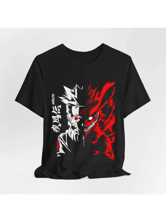 Naruto Kurama Tee, Anime T-shirt Sizes S-5XL