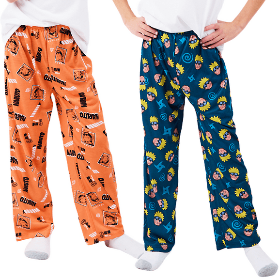 Naruto Main Character & Icons Boy's 2-Pack Sleep Pajama Pants-14