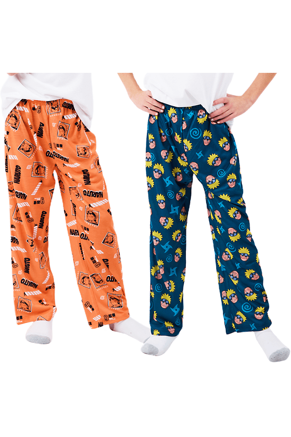 Naruto Main Character & Icons Boy's 2-Pack Sleep Pajama Pants-14