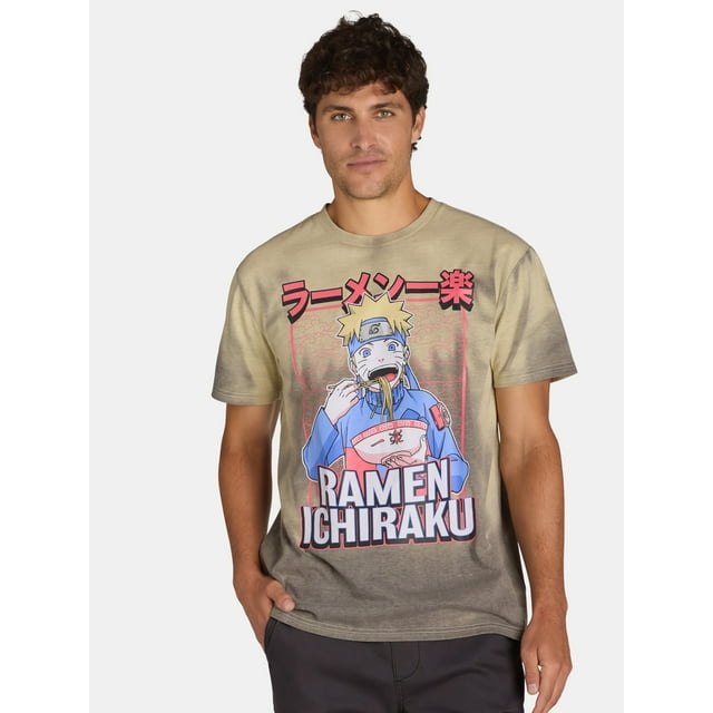 Naruto Men's & Big Men's Graphic Tee with Heat Reactive Color Change ...