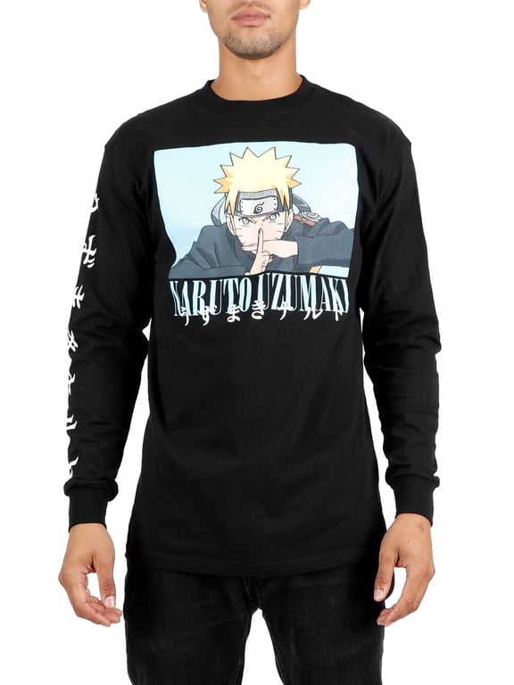 Naruto Men's & Big Men's Long Sleeve Graphic Tee, Sizes S-3XL