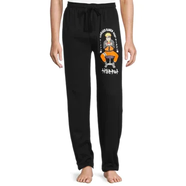 Naruto Men's Graphic Print Sleep Pants, Sizes S-3XL