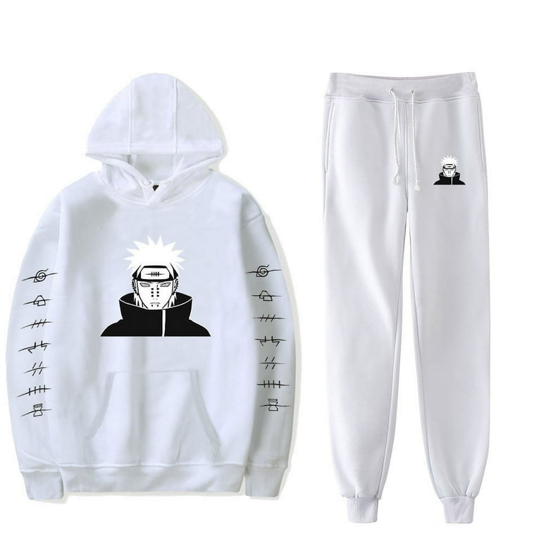 Naruto Men s Hoodie and Sweatpant Combo Anime Men s Casual Hoodies 2 Piece Long Sleeve Jogging Sweatsuit Sets Pullover Hoodie and Sweatpants for Men Women Walmart