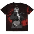 thumbnail image 1 of Naruto Men's Itachi Tie Dye Front And Back Print Adult Short Sleeve T-Shirt, 1 of 6