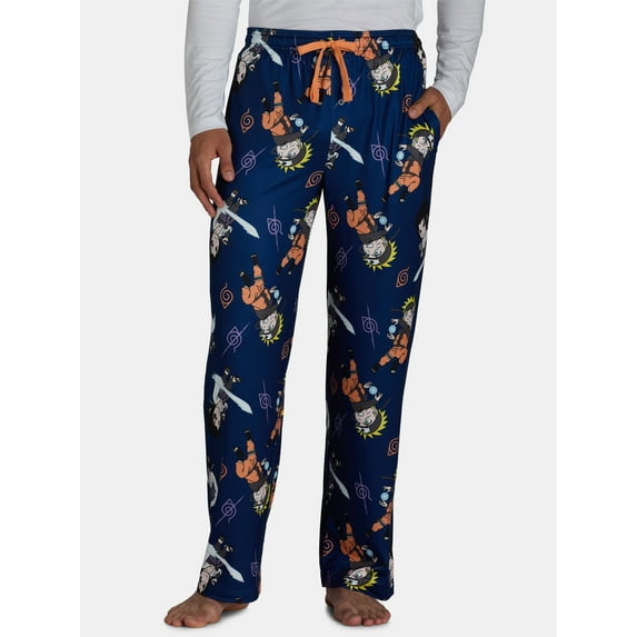 Naruto Men's Pajamas Sleep Pants, Sizes S-3XL