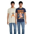 thumbnail image 1 of Naruto Men's and Big Men's Graphic Tee Shirt, 2-Pack, S-3XL, 1 of 6