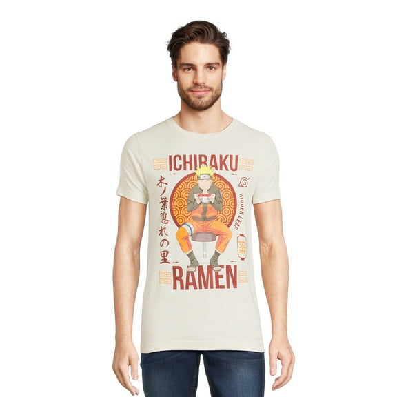 Naruto Men's and Big Men's Graphic Tee with Short Sleeves, Sizes S-3XL