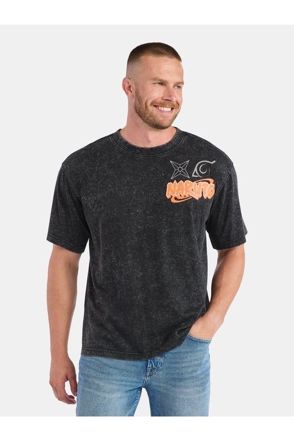 Men’s and Big Men's Front and Back Graphic Tee, Sizes S-3XL