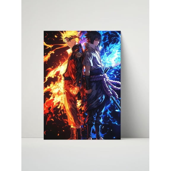 Naruto – Naruto & Sasuke Elemental Clash –poster 8x12 UNFRAMED
