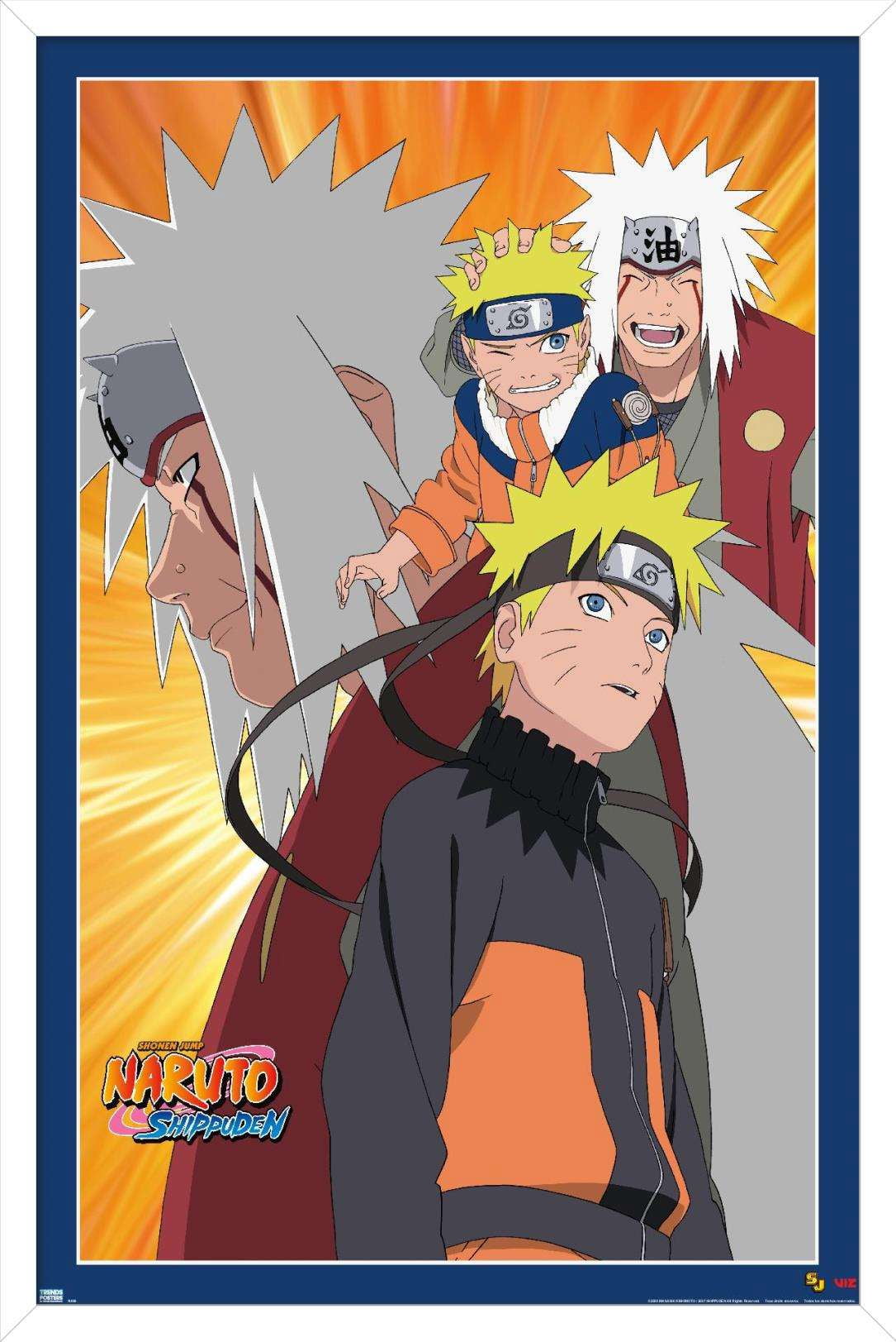 Poster Jiraya et Naruto main image 0