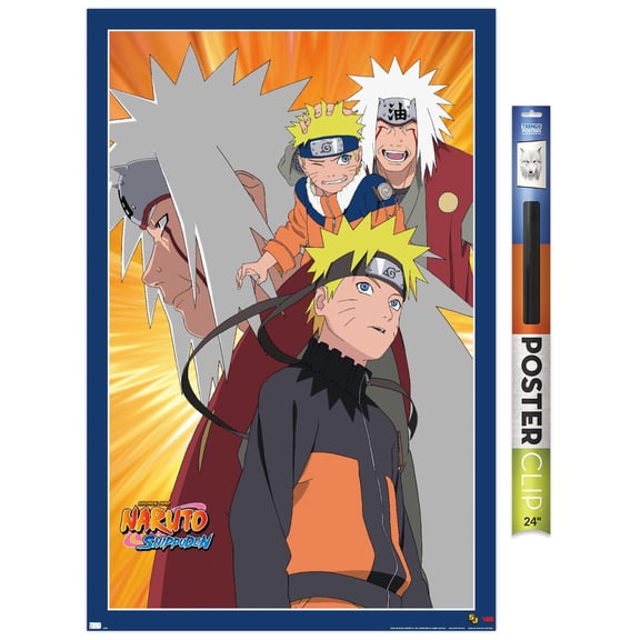 Naruto - Naruto and Jiraiya Wall Poster, 22.375" x 34"