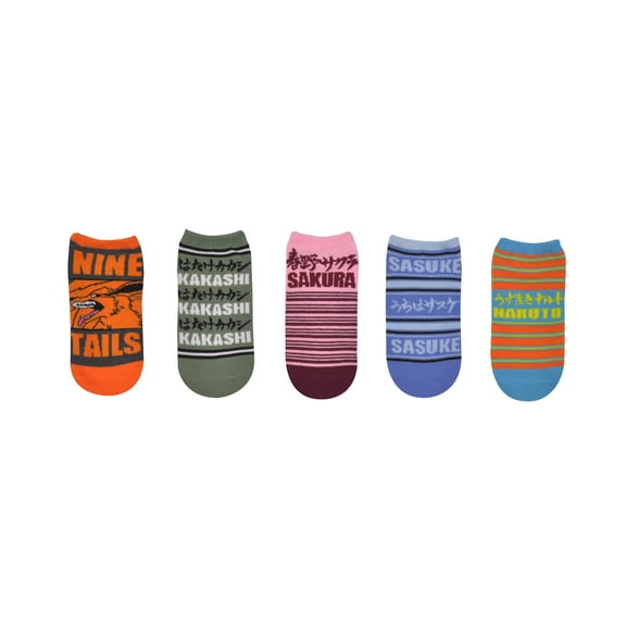 Naruto Ninjas 5 pair pack Lowcut Socks