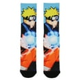 thumbnail image 1 of Naruto Part II Shippuden Pixel Character All Over Sublimated Crew Socks, 1 of 6