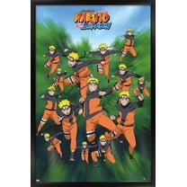 Naruto - Poses Wall Poster, 14.725" x 22.375", Framed