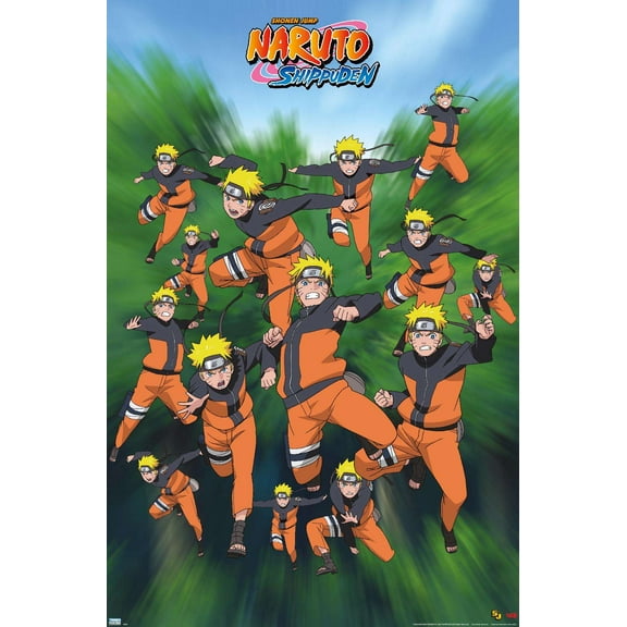 Naruto - Poses Wall Poster, 14.725" x 22.375"