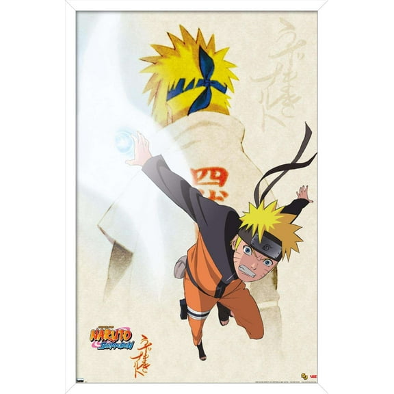 Naruto - Powers Wall Poster, 14.725" x 22.375", Framed