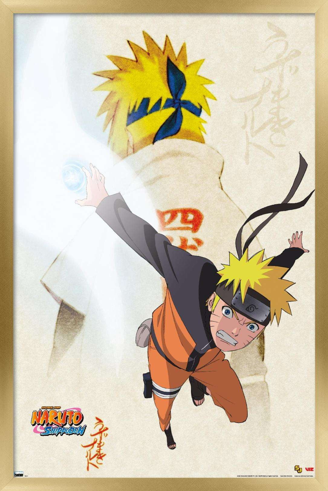 Naruto - Powers Wall Poster, 14.725" x 22.375", Framed
