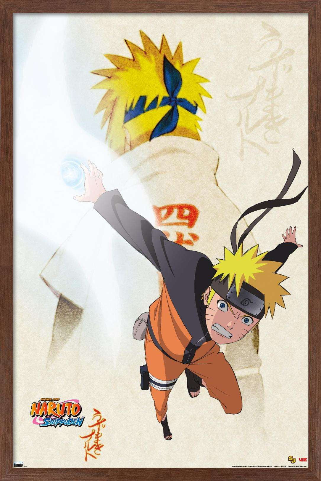 Naruto - Powers Wall Poster, 22.375" x 34", Framed