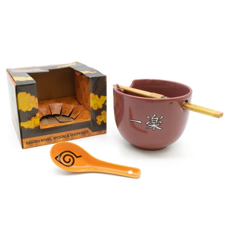 Naruto Ramen General Merchandise Tableware Bowls, Orange, 3-Piece