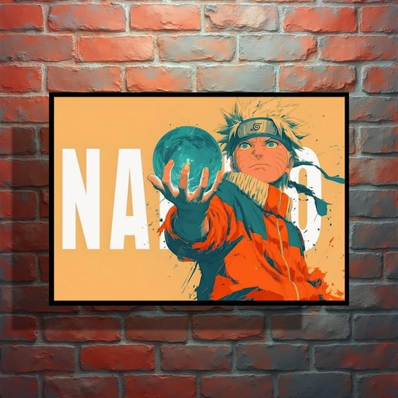 Naruto Rasengan Print – Anime Ninja Wall Art, Decoration for Gaming Rooms & Otaku 16x24 UNFRAMED