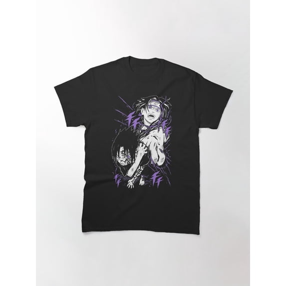 Naruto - Sasuke And Itachi The Cursed Power Of Forbidden Eyes T-Shirt Sizes S-5Xl GooGate
