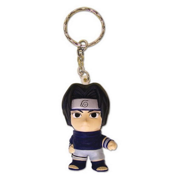 Naruto Sasuke Squeezable 2-Inch Anime Figure Keychain GE-3431